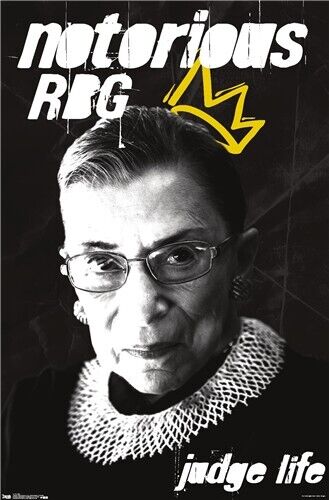 Ruth Bader Ginsburg "Notorious RBG" Judge Life Poster 22.375" x 34" NEW! Home & Garden:Home Décor:Posters & Prints Trends